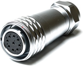 Circular Connector, 9 Contacts, Cable Mount, M20 Connector, Socket, Female, IP67