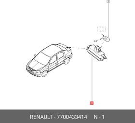 Фонарь освещения номерного знака RENAULT Logan RENAULT 7700 433 414 | купить в розницу и оптом