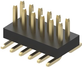 BC050-12A-K0-0200- 0160-0480-LD, Pin Header, Плата - к - плате, 1 мм, 2 ряд(-ов), 12 контакт(-ов), Surface Mount Straight, BC050