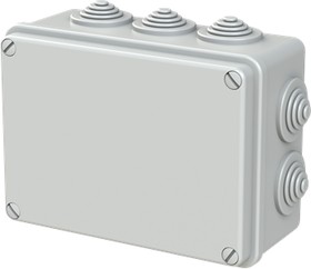 150922, Grey Thermoplastic Junction Box, IP55, 153 x 110 x 66mm