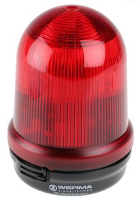 Фото 1/4 828.100.55, BM 828 Series Red Flashing Beacon, 24 V dc, Surface Mount, Xenon Bulb, IP65