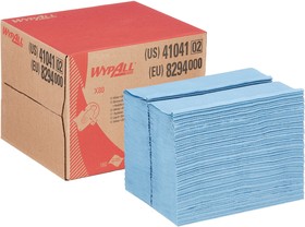 Фото 1/5 8294, WypAll X80 Blue Cloths for General Cleaning, Dry Use, Box of 160, 426 x 282mm, Repeat Use