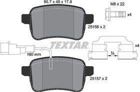 2515601, К-кт дисковых колодок ALFA ROMEO GIULIETTA 10-, DODGE DART 12-,