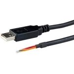 TTL-232R-5V-WE, USB Cables / IEEE 1394 Cables USB Embedded Serial Conv 5V Wire End