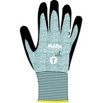 531 8, Krytech Green Cut Resistant Work Gloves, Size 8, Medium, Aqua Polymer Coating