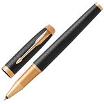 Ручка-роллер PARKER "IM Premium Black GT", корпус черный матовый с гравировкой ...