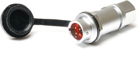 Circular Connector, 4 Contacts, Cable Mount, M8 Connector, Plug, Male, IP67