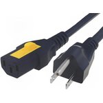 Device connection line, North America, plug type B, straight on C13 jack ...
