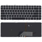 Клавиатура для ноутбука HP Envy 4-1000 Envy 6-1000 черная с серебристой рамкой и ...