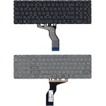 Клавиатура для ноутбука HP Pavilion 15-ab 15-ab000 15z-ab100 черная с зеленой ...