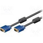 93368, Кабель гнездо D-Sub 15pin HD,с обеих сторон 1,8м Цвет черный