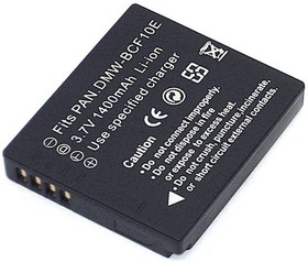Аккумуляторная батарея для фотоаппарата Panasonic Lumix DMC-F (DMW-BCF10E) 3,7V 1400mAh Li-ion