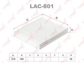 lac-801, Фильтр салонный SUBARU Impreza 00