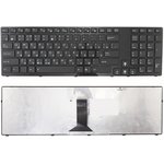Клавиатура для ноутбука Asus R900 черная с черной рамкой