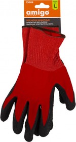 Защитные перчатки покрытие латекс, высокая чувствительность, размер L 73009