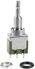 Фото 1/2 MB2011LD3W01, Pushbutton Switches ON(ON) SPLASHPROOF BUSHING SOLDER 6A