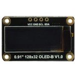 DFR0648, Display Development Tools Monochrome 0.91 128x32 I2C OLED Display