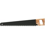 Ножовка для ячеистого бетона, 17 зубцов с твердосплавными пластинами, деревянная ручка, 600 мм 10A760