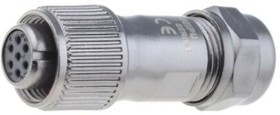 Circular Connector, 7 Contacts, Cable Mount, Socket, Female, IP67