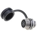 Circular Connector, 6 Contacts, Front Mount, Socket, Female, IP67