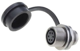 Circular Connector, 6 Contacts, Front Mount, Socket, Female, IP67