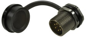 Circular Connector, 6 Contacts, Rear Mount, Plug, Male, IP67
