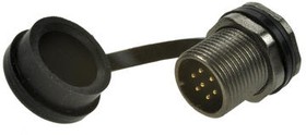 Circular Connector, 7 Contacts, Rear Mount, Plug, Male, IP67
