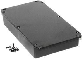 Фото 1/3 1590DDFLBK, Die Cast Enclosure Flanged Lid 1590 217x120x37mm Die-Cast Aluminium Alloy Black IP54