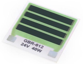 GBR-612-24-40-1, Резистор толстопленочный, нагревательный, приклеивание, 144 Ом, 40Вт