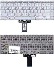 Клавиатура для ноутбука Asus K413JA серебристая