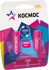 Аккумулятор КОСМОС KOCR6NIMH1900MAH2BL (AA, 1900mAh, 2 шт.)