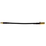 LPRS-MMCX-S-M- 100-SMA-S-F-B, Male MMCX to SMA Coaxial Cable, 100mm, Terminated