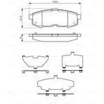 Колодки тормозные Bosch 0986494319 задние дисковые