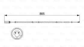 1987473519, Датчик износа дисковых тормозных колодок