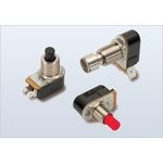 P267T-1D-RD, Pushbutton Switch - SPST-NC - On-Mom - 6A 125VAC - Round ...