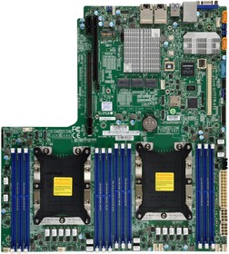 Фото 1/4 Материнская плата SuperMicro MBD-X11DDW-L-B Proprietary WIO (12.3" x 13.4") LGA 3647 Up to 1.5TB 3DS ECC RDIMM Intel® C621 control