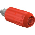 4 mm socket, screw connection, mounting Ø 12 mm, CAT II, red, 66.9684-22