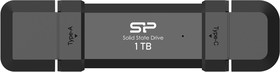 Фото 1/4 SP001TBUC3S72V1K, Твердотельный диск 1TB Silicon Power DS72, External, USB 3.2/Type-C, Черный, read/write 1050/850Mb/s