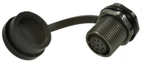 Circular Connector, 9 Contacts, Rear Mount, Socket, Female, IP67