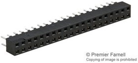 Фото 1/3 150240-6002-RB, 1502 Series Straight Through Hole Mount PCB Socket, 40-Contact, 2-Row, 2mm Pitch, Solder Termination
