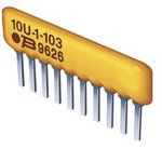 4606X-102-331LF, Резисторная сборка: Y, 330Ом, Кол-во резисторов: 3, THT, 0,3Вт, ±2%