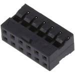 0511101260, Conn Housing RCP 12 POS 2mm Crimp ST Cable Mount Black Milli-Grid Bag