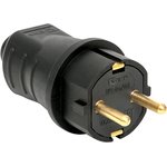 RPS-011-16-230-44, Straight plug 230V 2P + PE 16A IP44 EKF rubber