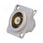 ACJD-WHT, RCA Phono Connectors RCA Jack nickell Gld contacts wht Insul