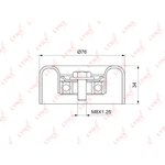 pb-5131, Ролик натяжного механизма / приводной NISSAN Pathfinder(R51) 4.0 05  / ...