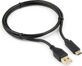 Кабель USB, USB2.0 AM/ USB Type-C, 1м, пакет CCP-USB2-AMCM-1M