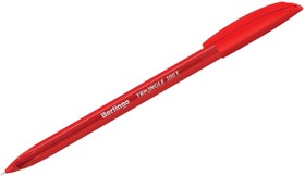 Шариковая ручка Triangle 100T красная, 0.7 мм, трехгранная, игольчатый стержень CBp_07108