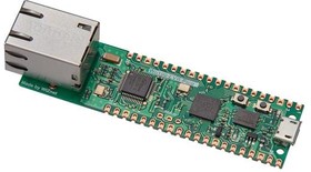 W6100-EVB-PICO, Ср-во разработки: Ethernet; 20pin x2,RJ45,USB B micro; 75x21мм
