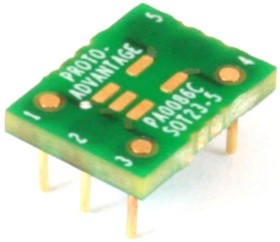 Фото 1/3 PA0086C, PCBs & Breadboards SOT23-5 to DIP-6 SMT Adapter (0.95 mm pitch) Compact Series