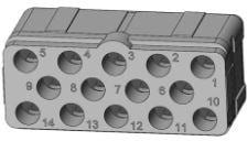 C-ENXBE14SA, Hard Metric Connectors